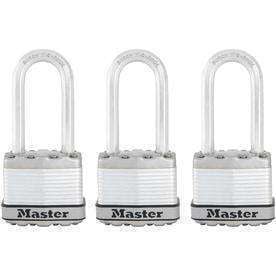 Master Padlock 1-3/4" Magnum Laminated Steel Shackle 3pk