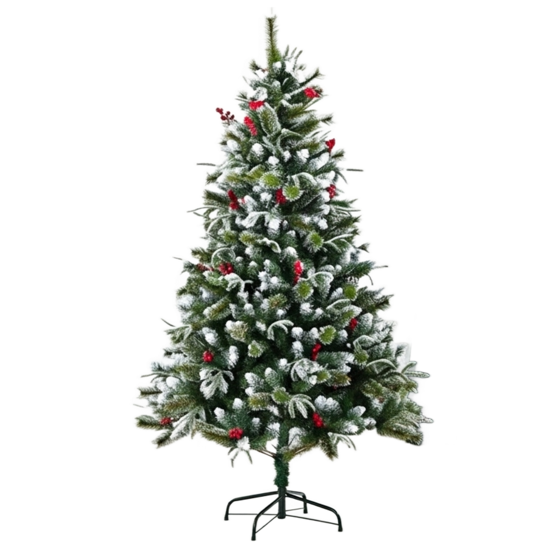 Xmas Tree with Cherry 280T 120cm Green