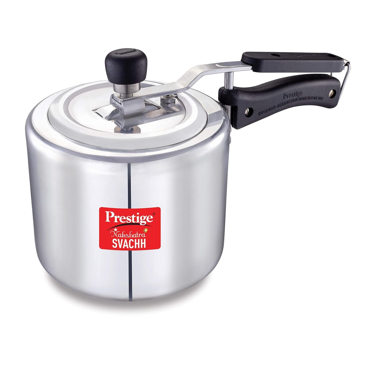 Prestige Nakshatra Plus Svachh Aluminium Straight Wall Inner Lid Pressure Cooker 6.5L