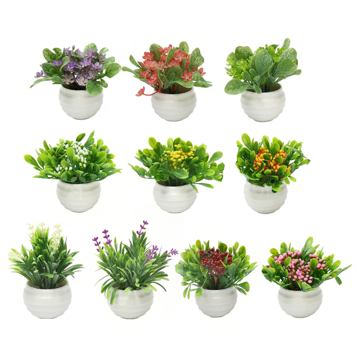 UBL Artificial Dѓcor Plant 10 x 9cm Assorted