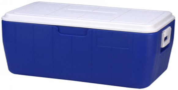 Creeper Cooler 70L with Handle White/Blue