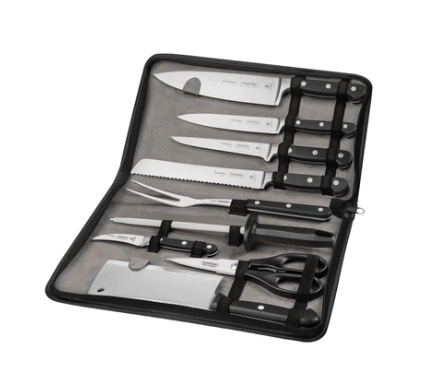 Tramontina Cutelaria Chef Knife 10pc with Bag Commercial