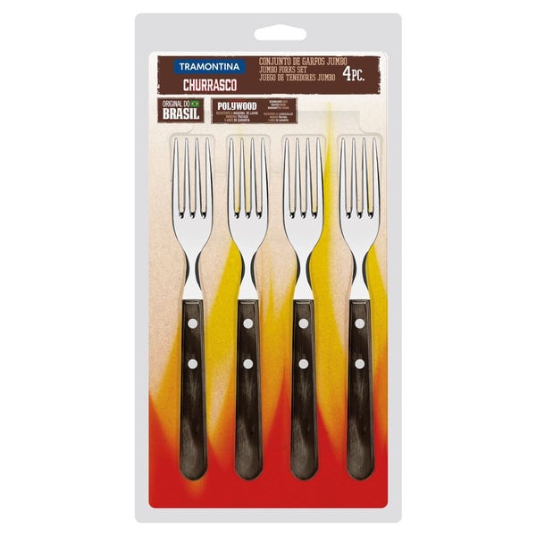 Tramontina Cutelaria Commercial Jumbo Fork Set 4pc