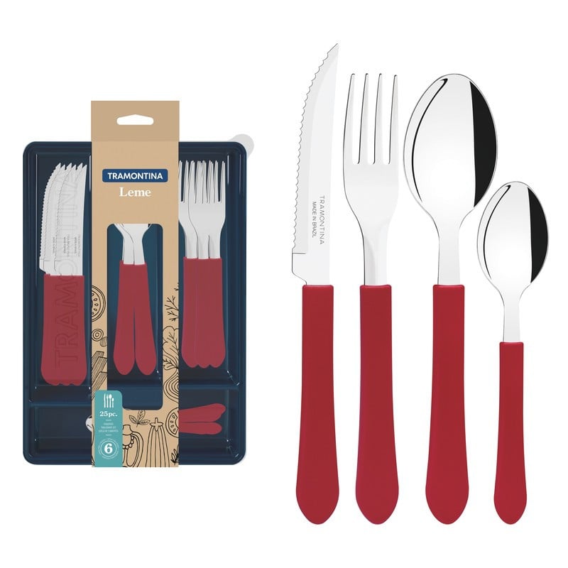 Tramontina Cutelaria Leme Commercial Flatware Set 25pc #23198/722
