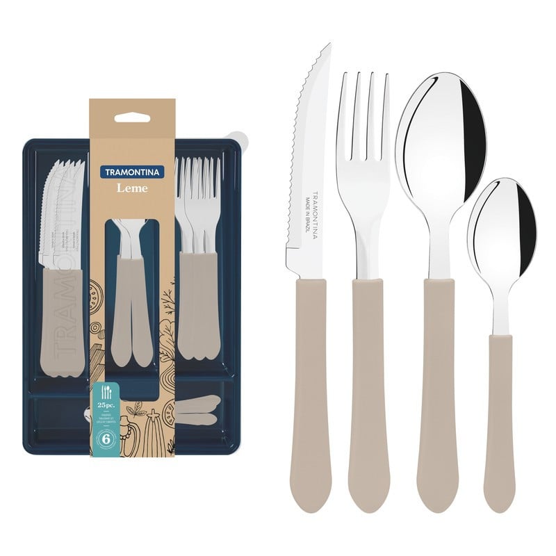 Tramontina Cutelaria Leme Commercial Flatware Set 25pc #23198/322