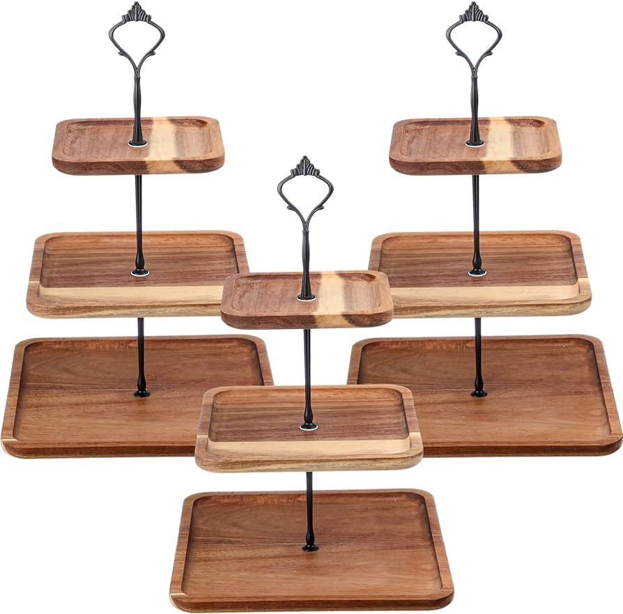 Three Layer Square Tray with Holder
