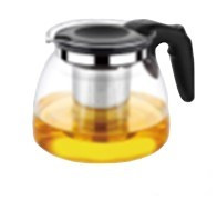 Glass Tea Pot with Black Handle 700ml