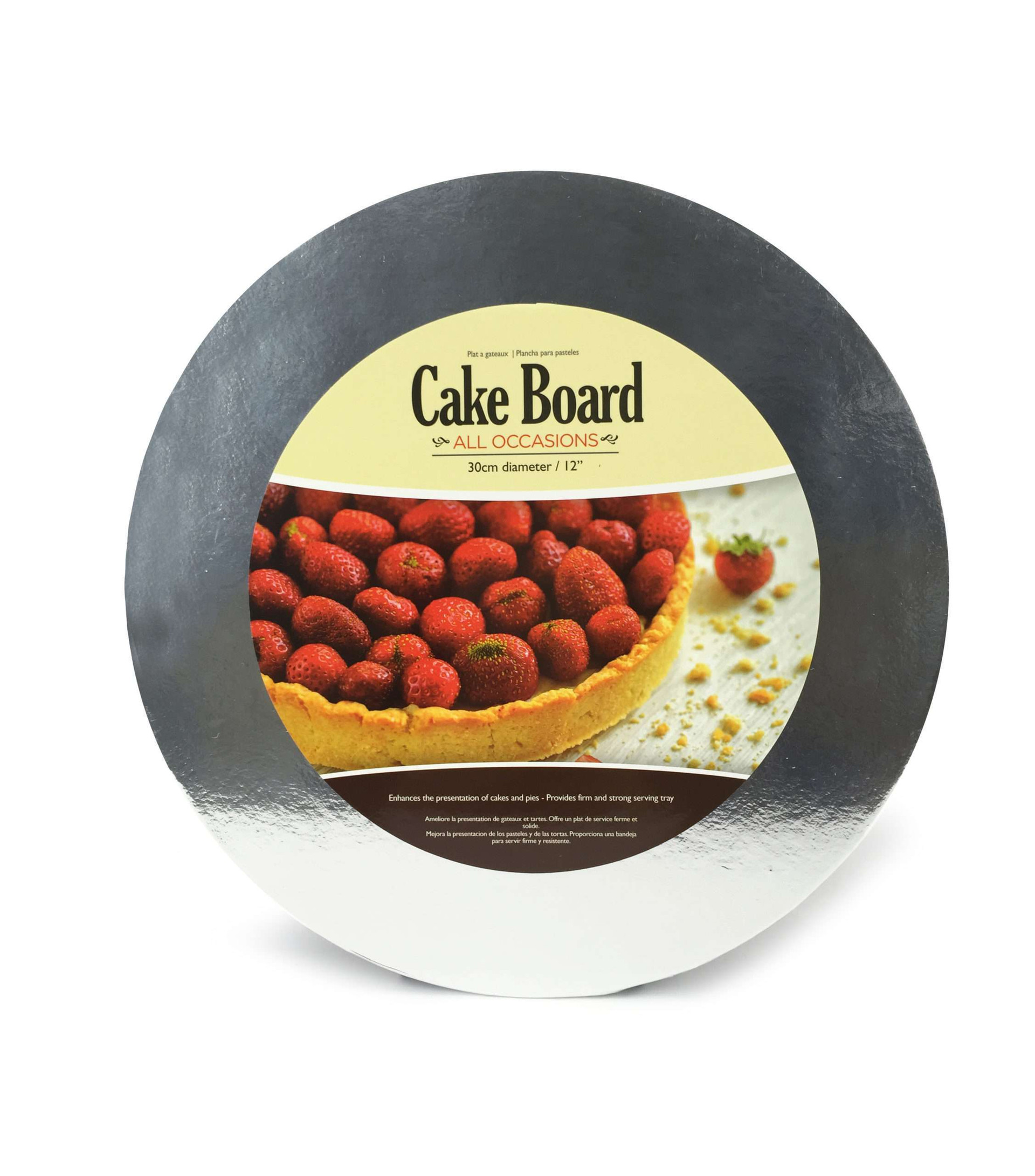 UBL Cake Board Silver 2pc