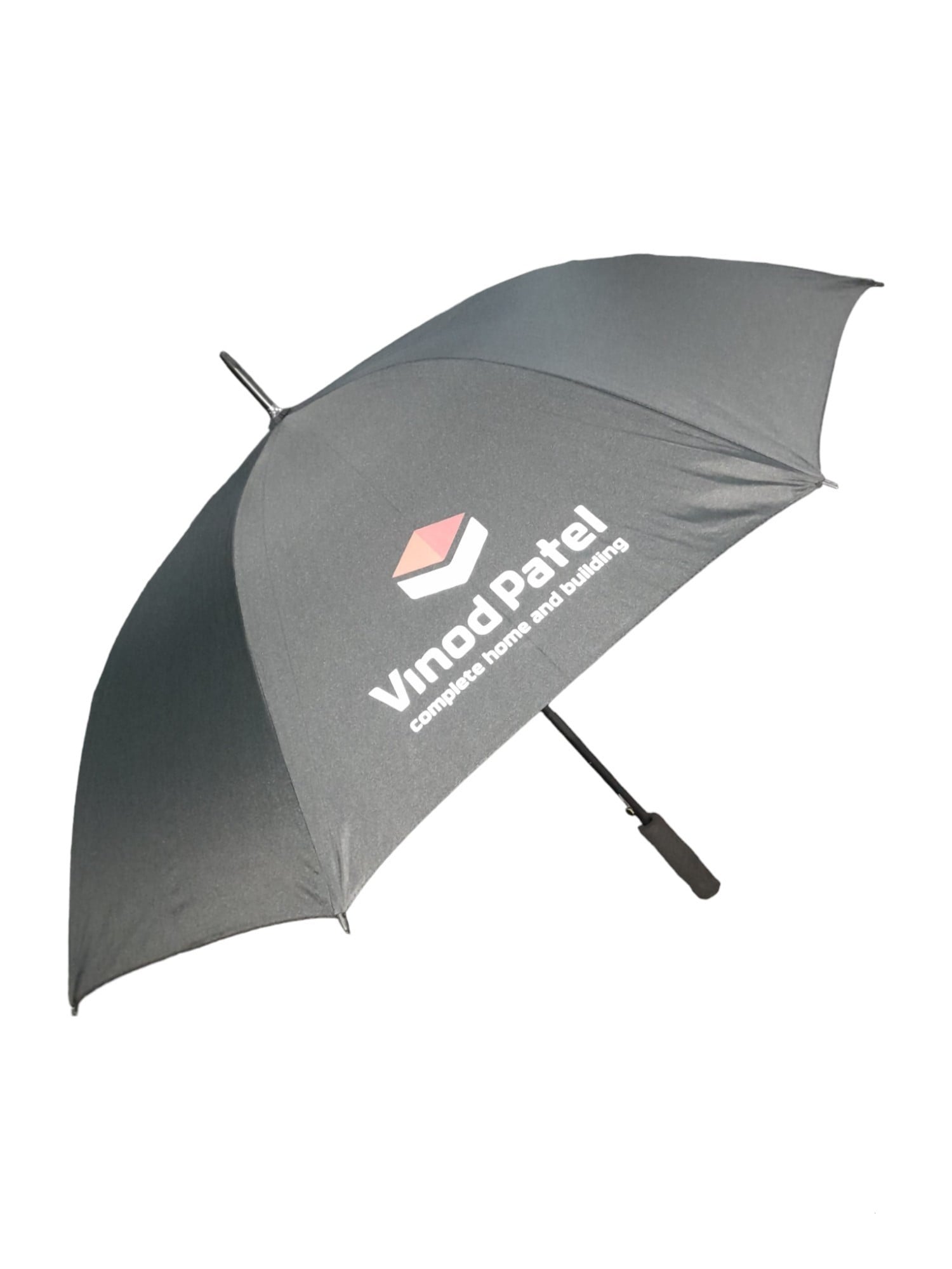 Umbrella 8 Rim 70cm Black w/ Vinod Patel Logo