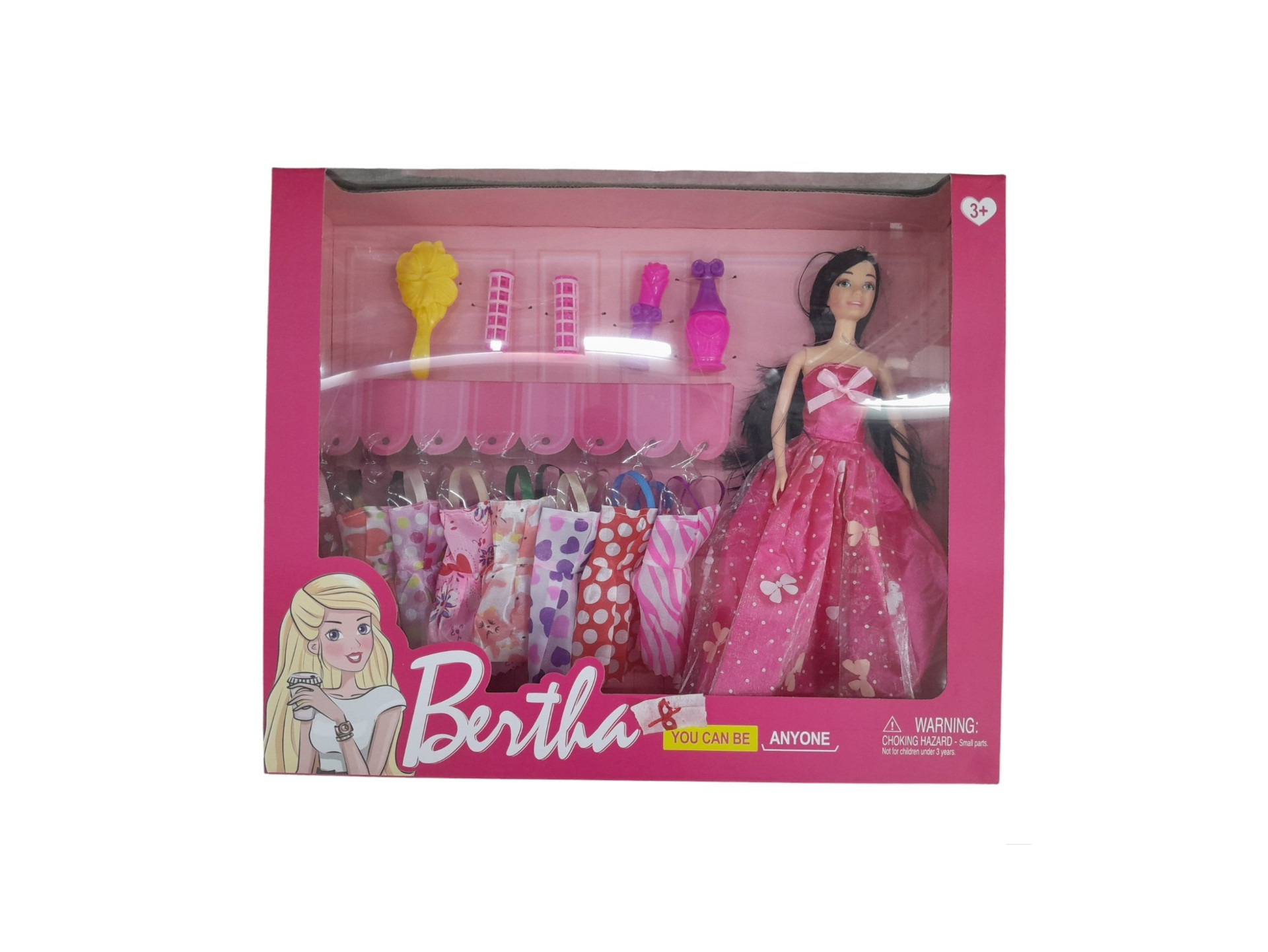 Huada Doll Set Pink 11"