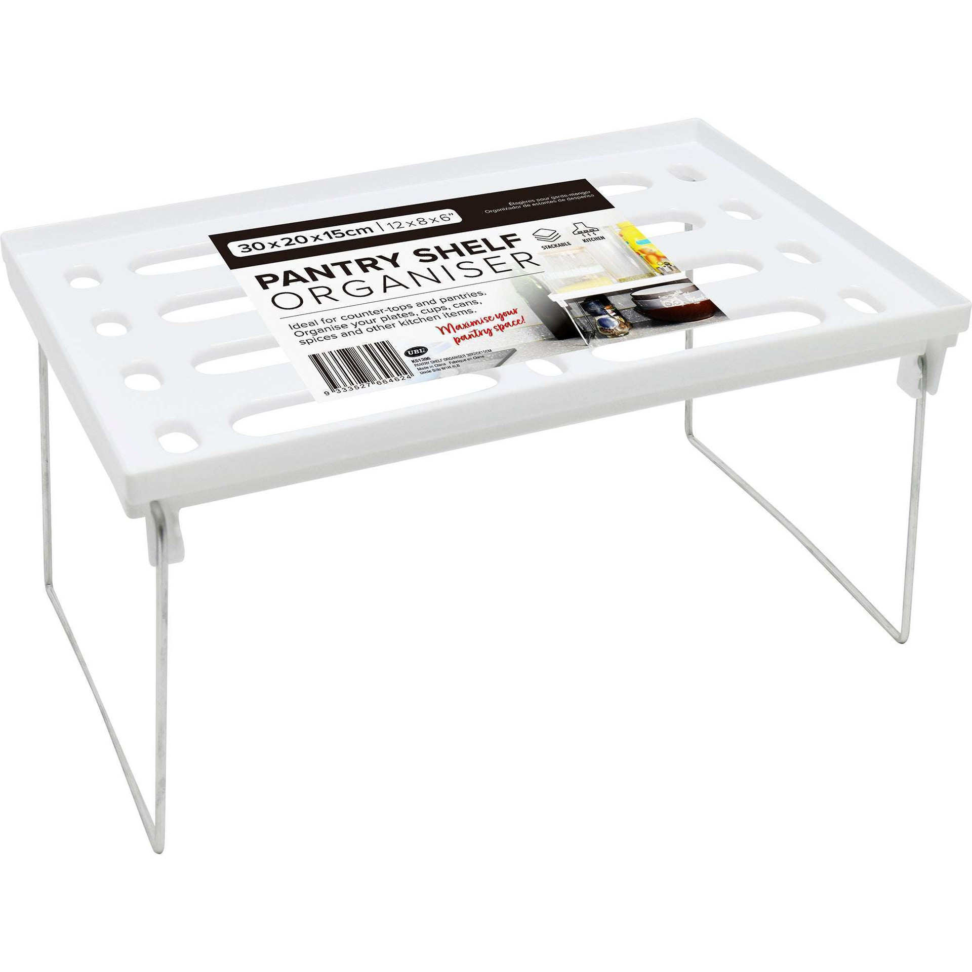 UBL Pantry Shelf Organiser 30 x 20 x 15cm