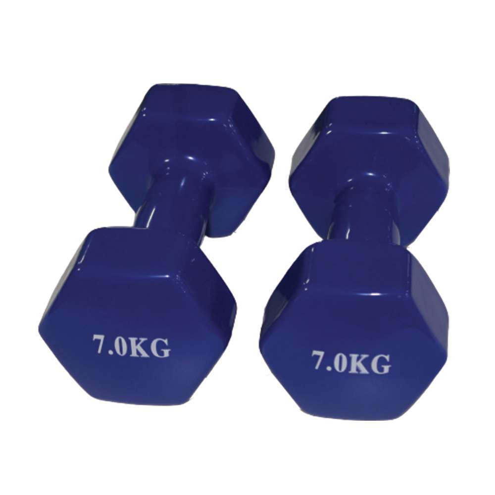 Dumbbells Vinyl Coated 7kg