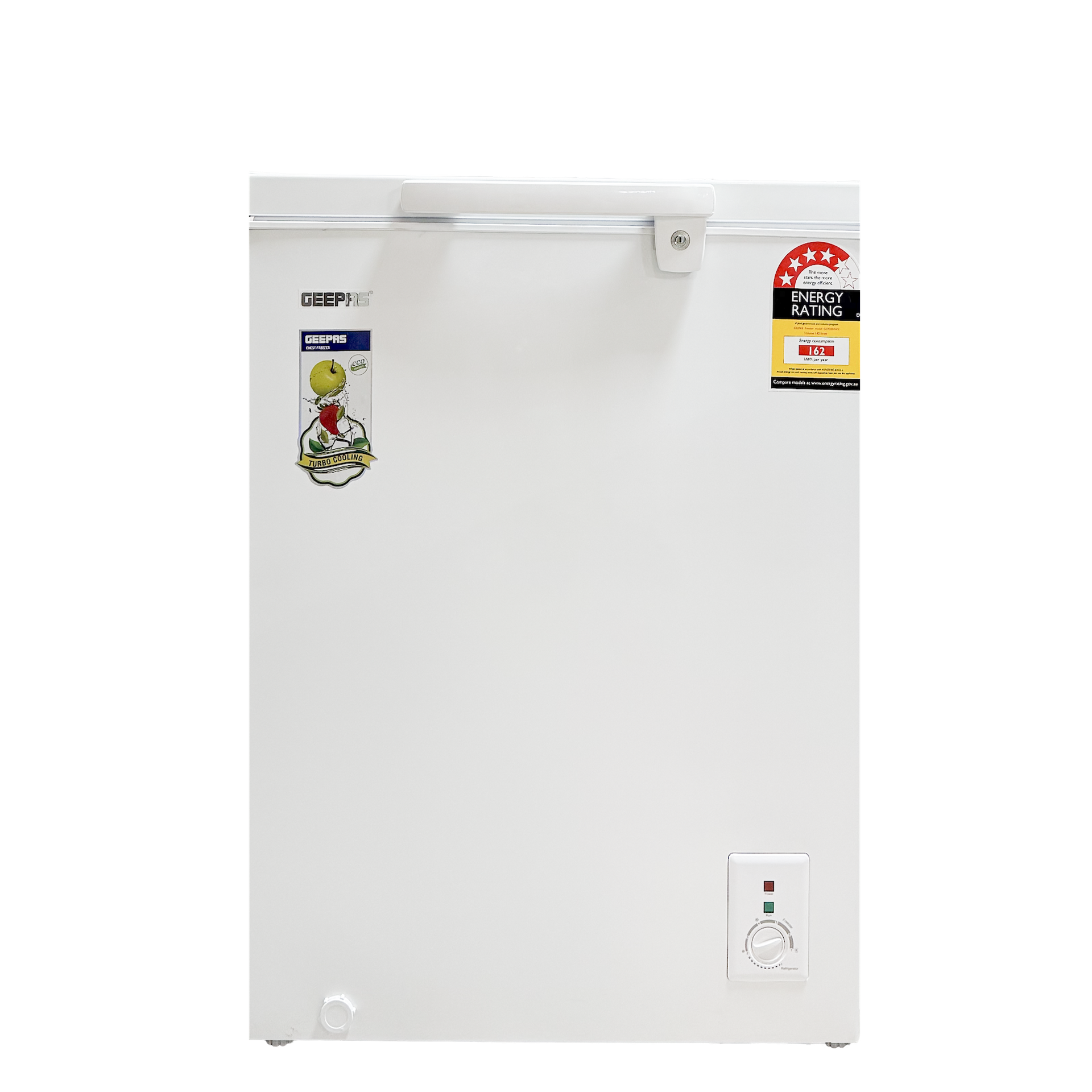 Geepas Dual Function Chest Freezer 142L White