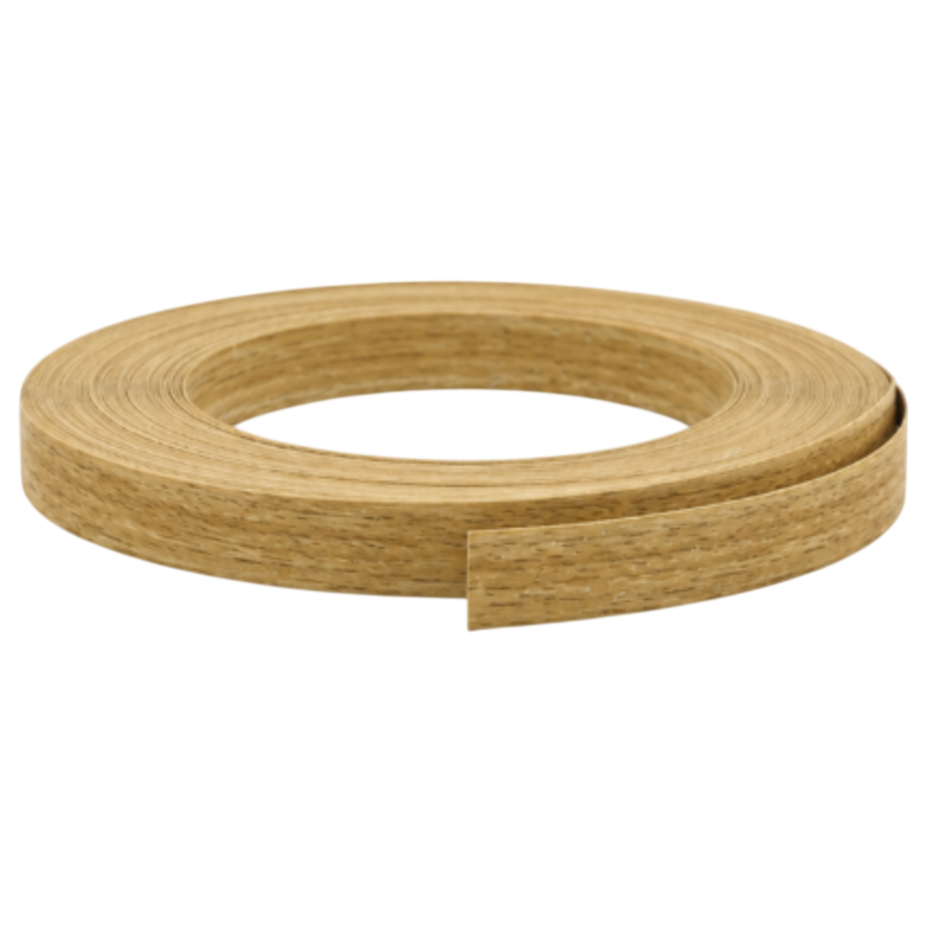 Edge Tape Melamine Preglued 0.4mm x 21mm x 50m Coil Golden Teak