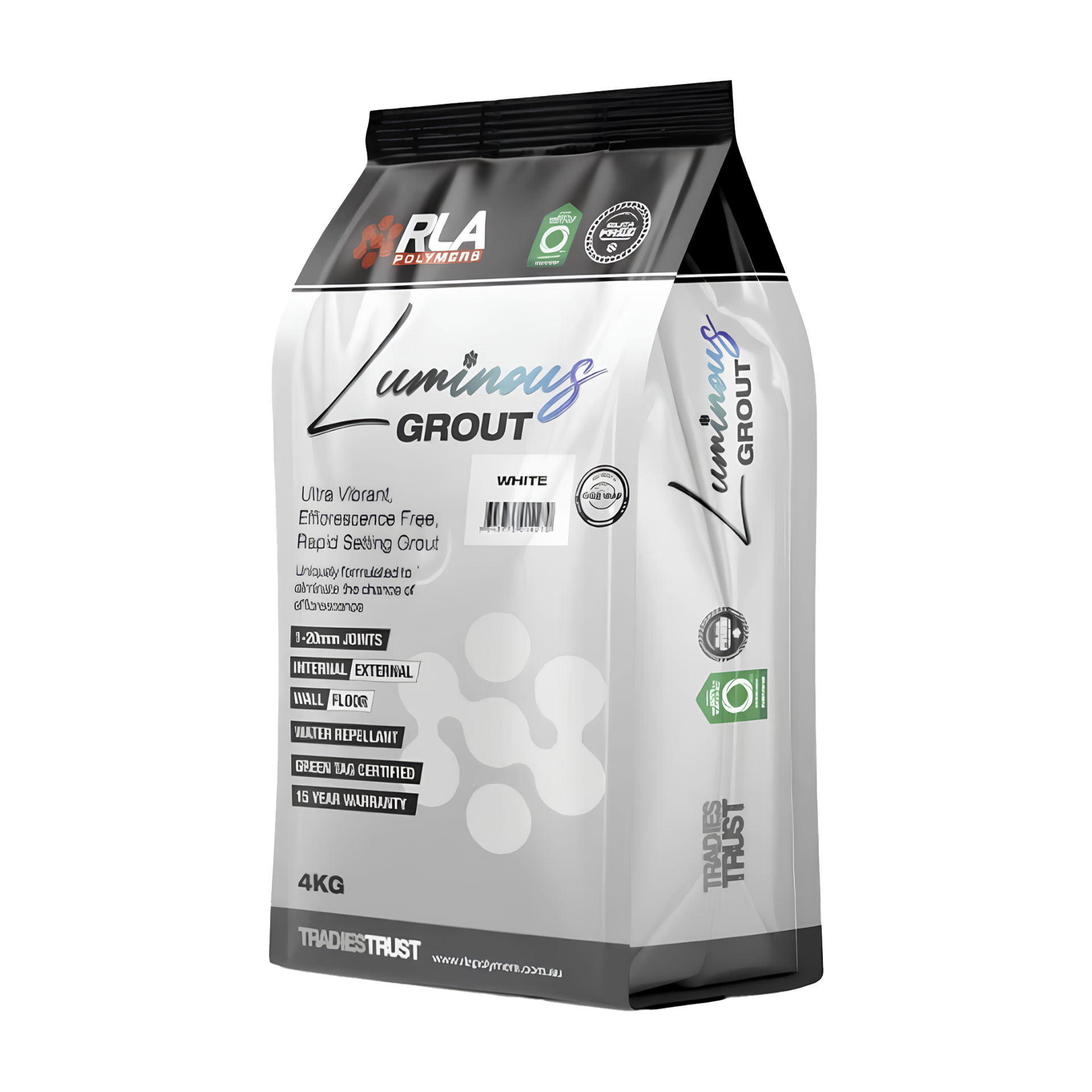 RLA Luminous SSG Grout 10kg Mist Grey