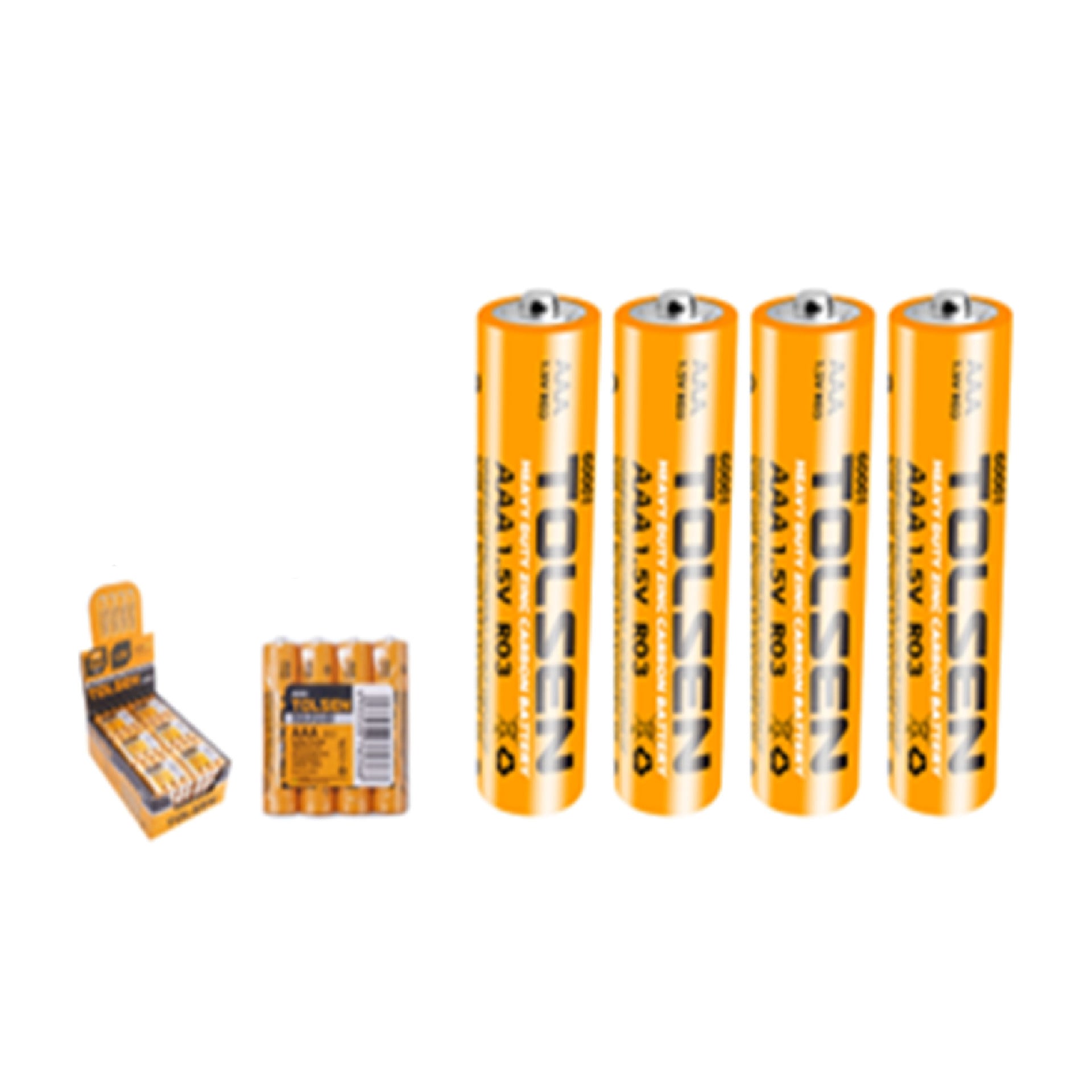 Tolsen Heavy Duty Zinc Carbon Battery AAA 4pc