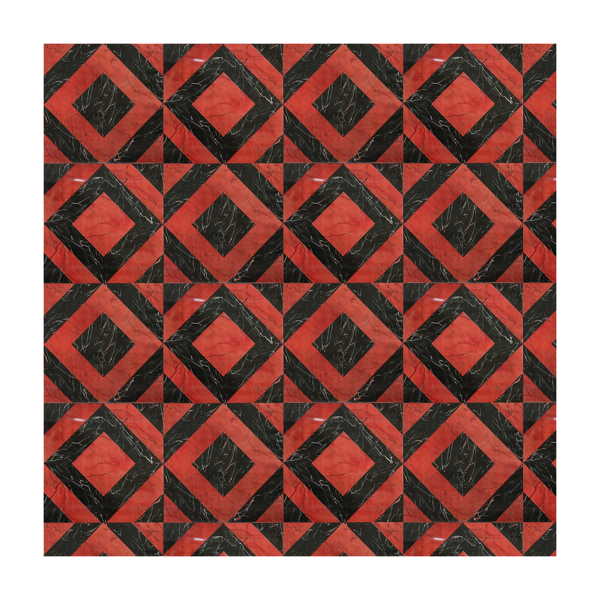 PVC Lino 20m x 1.8m x 0.35mm  Red & Black