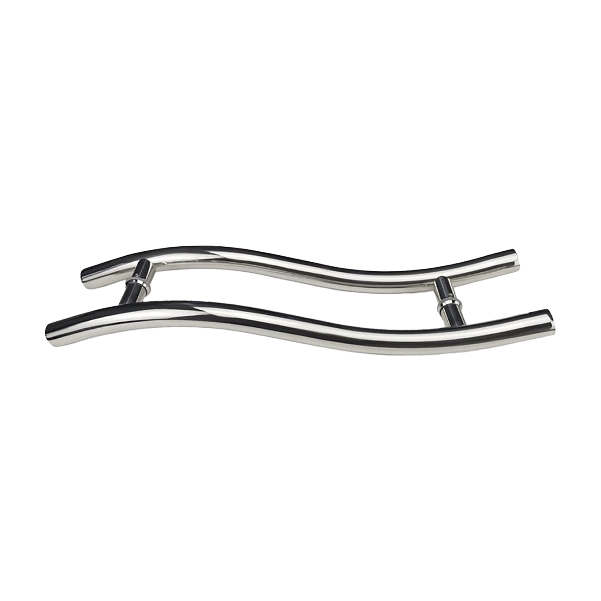 Door Handle S Type Stainless Steel 600 x 30mm Chrome