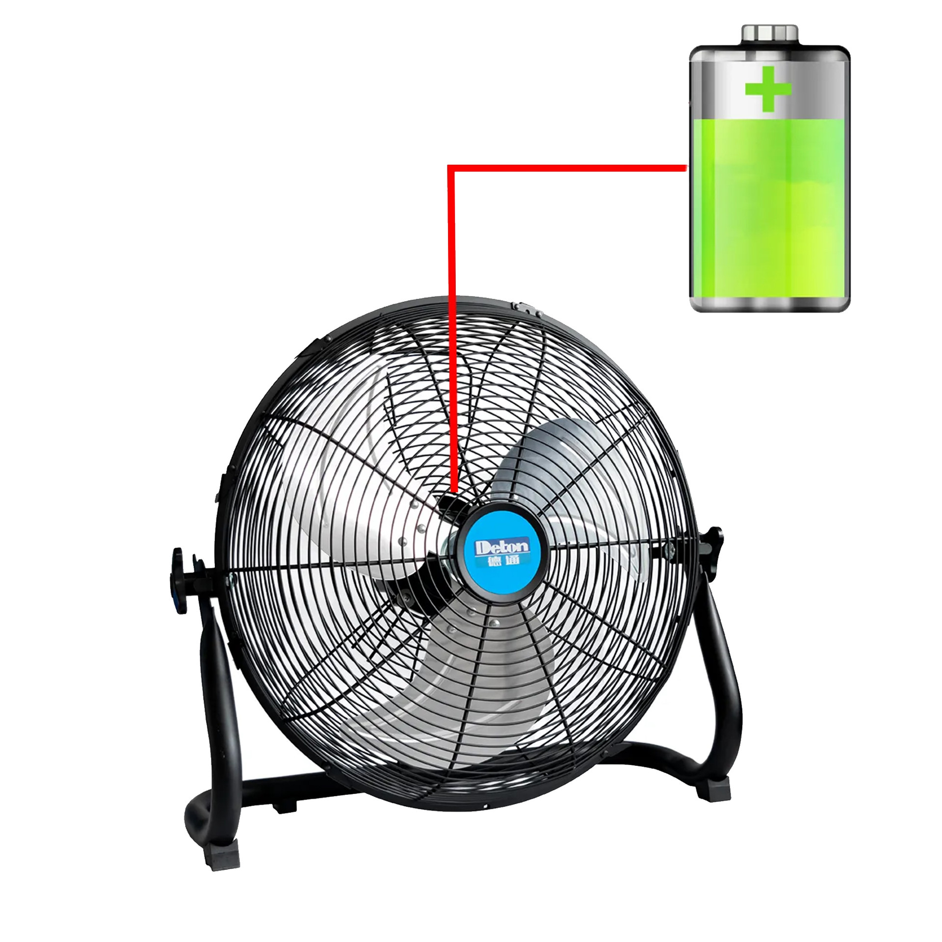 Rechargeable Floor Fan 16"