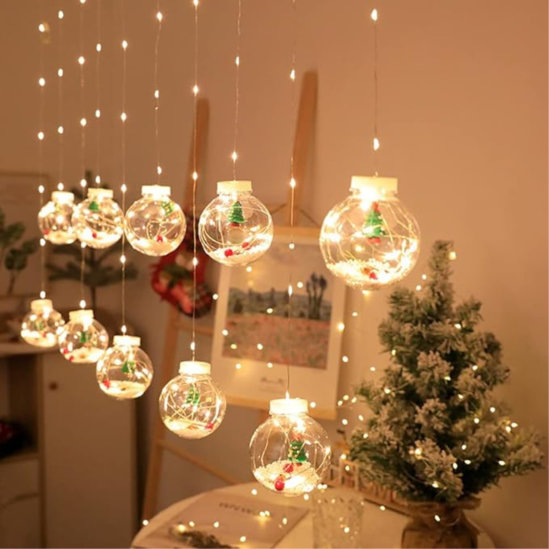 LED Christmas Tree Ball Light Curtain 3m