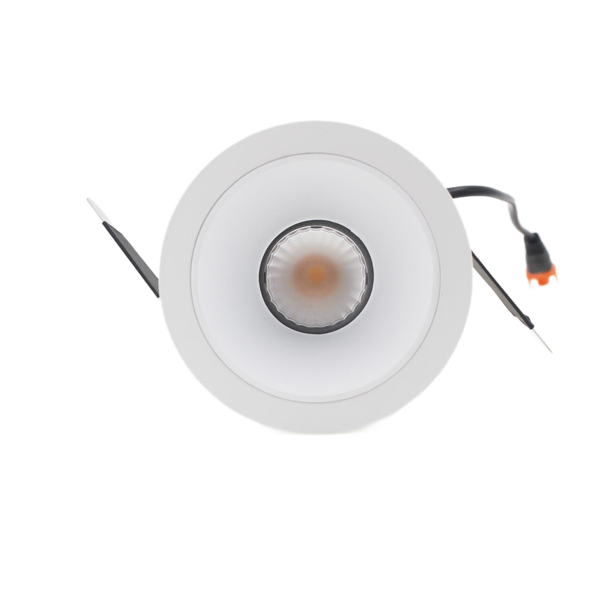 LED Downlight Recessed 12w 3K Triac-Dimmable 86 x H88mm Cutout: 90mm 36D Beam Blk IP20