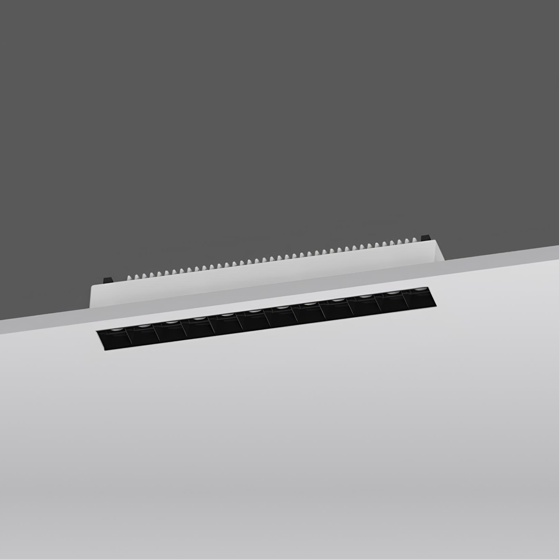 LED Downlight Trimless 30w 3K Non-Dimmable L327 x W66 x H56mm Cutout:304 x 40mm 16 x 36D Black IP20