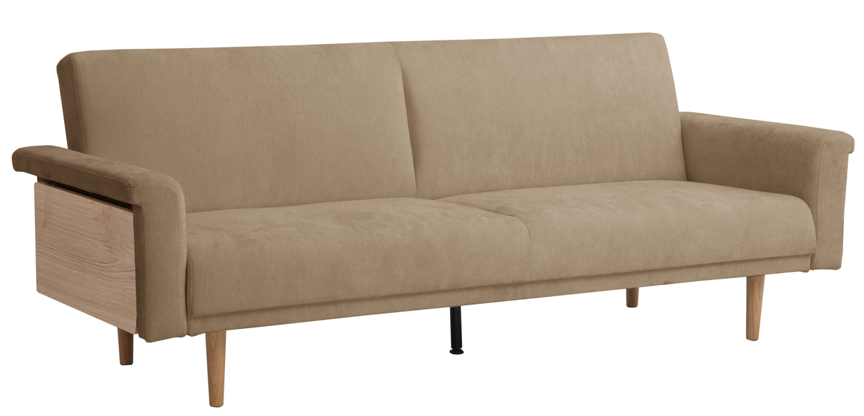 LandMega Fabric Sofa Bed Brown #SF-N2535