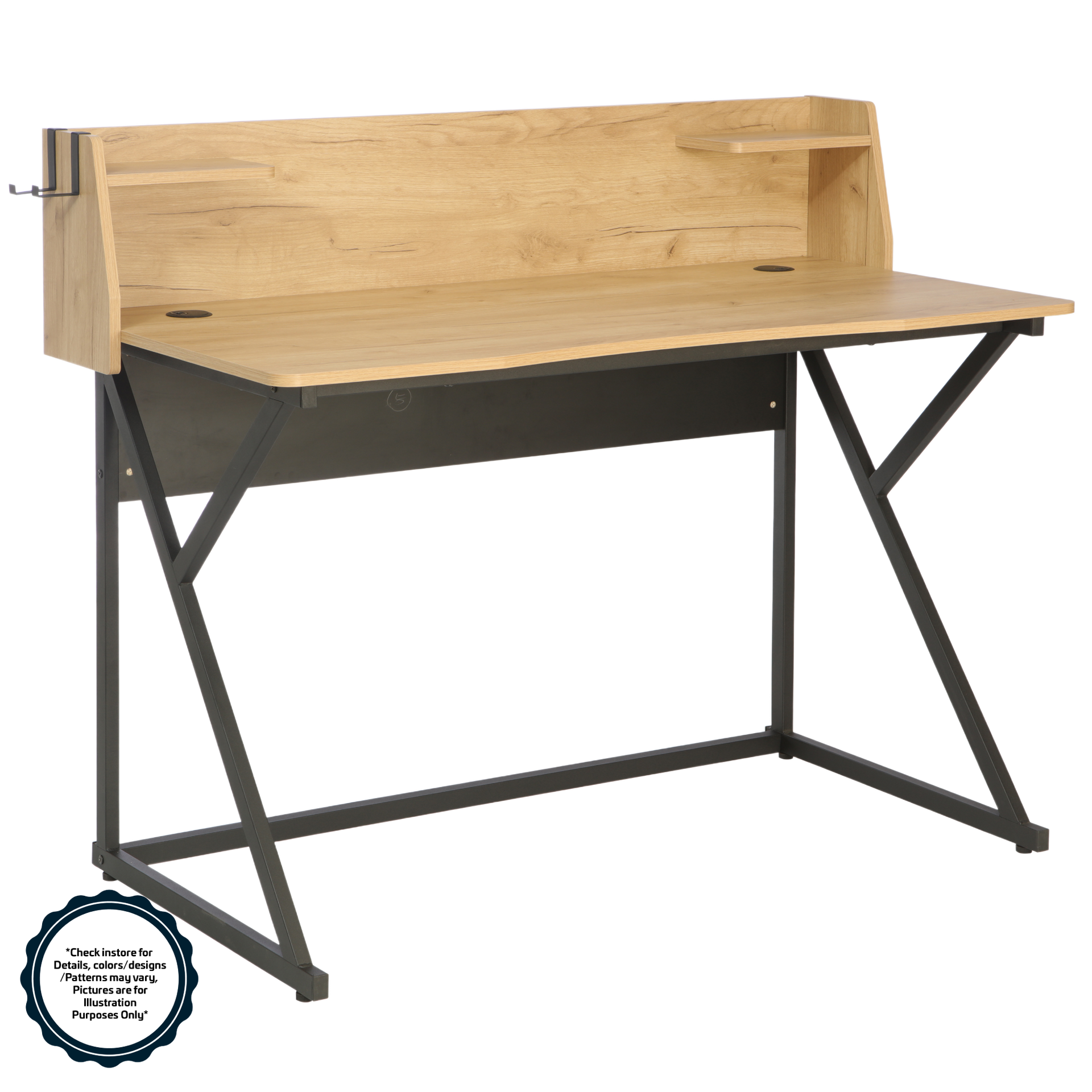 LandMega Computer Study Table L1230 x W615 x H1005mm #CT-N2516