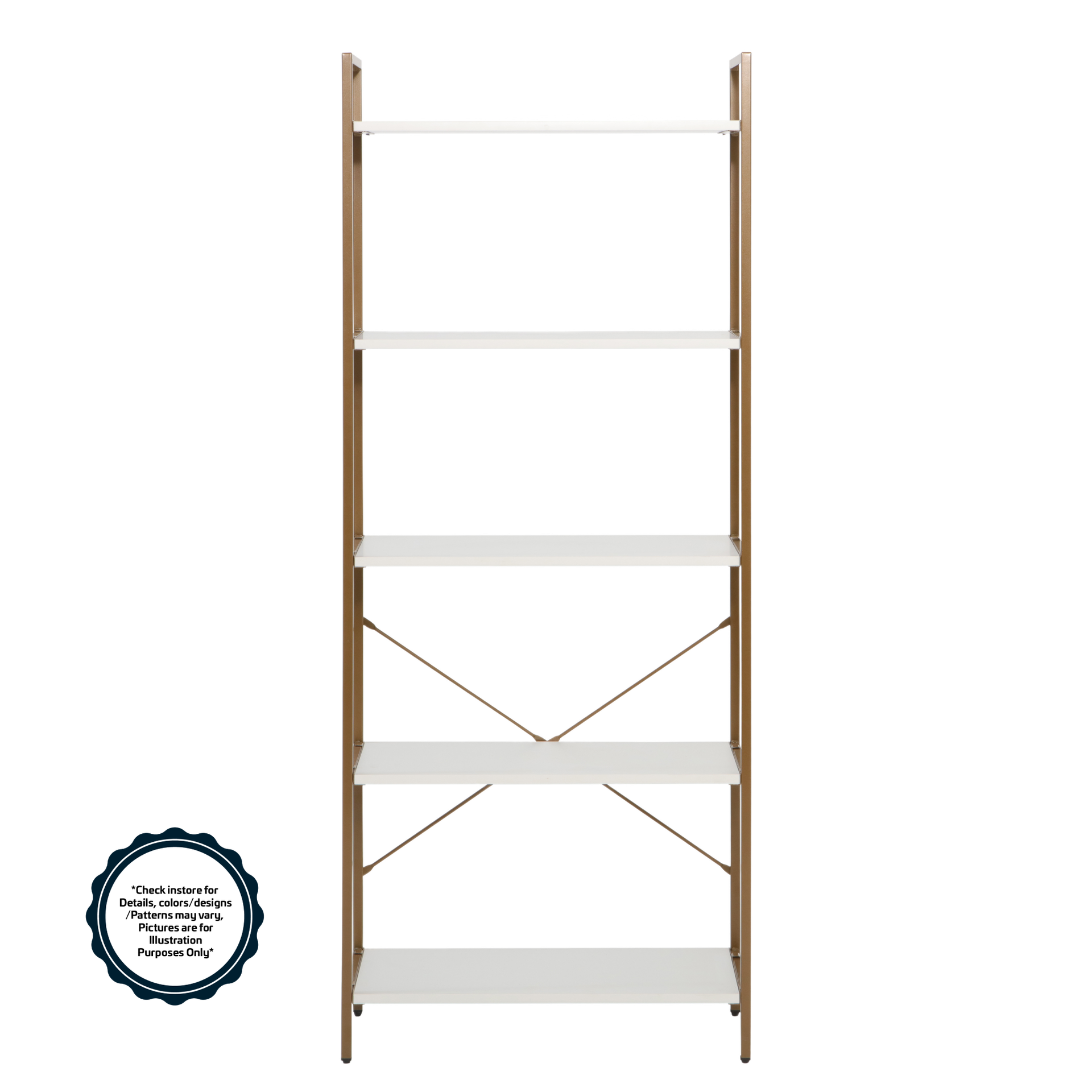 LandMega Multipurpose 5 Tier Shelf L635 x W300 x H1600mm #BS-N2520A