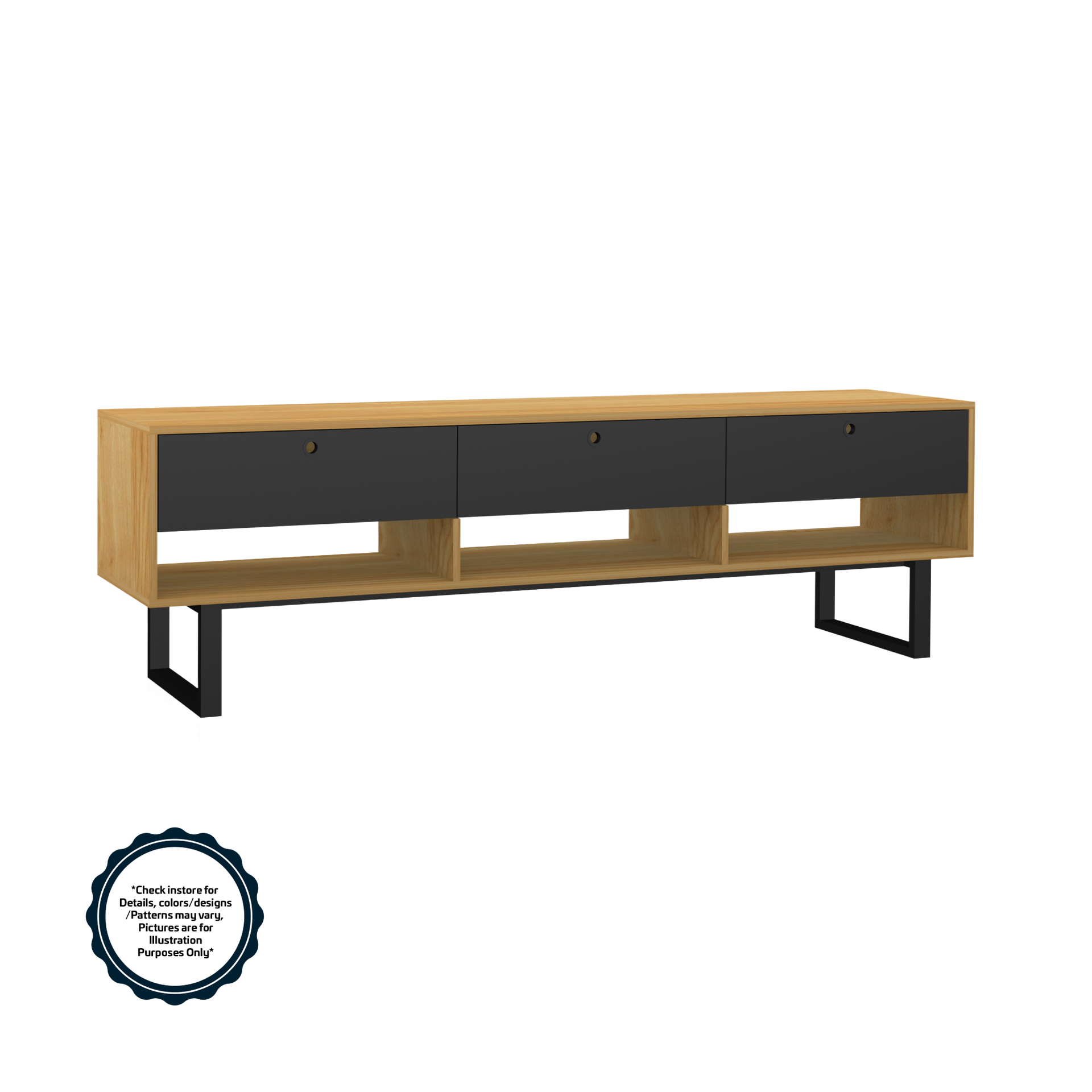 LandMega TV Cabinet L1800 x W400 x H540mm
