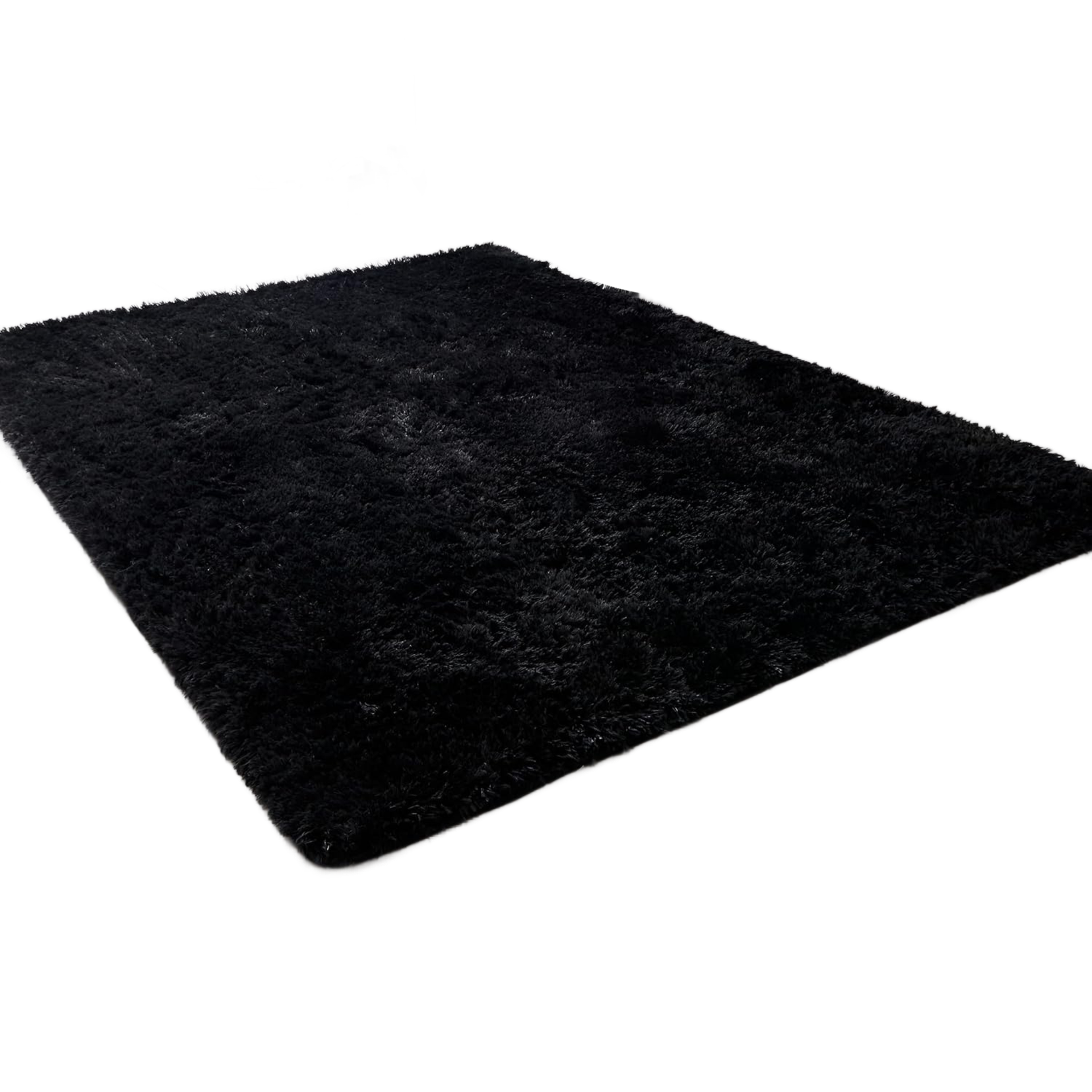 Alina Shaggy Rug L220 x W160cm Black #BJSS-24