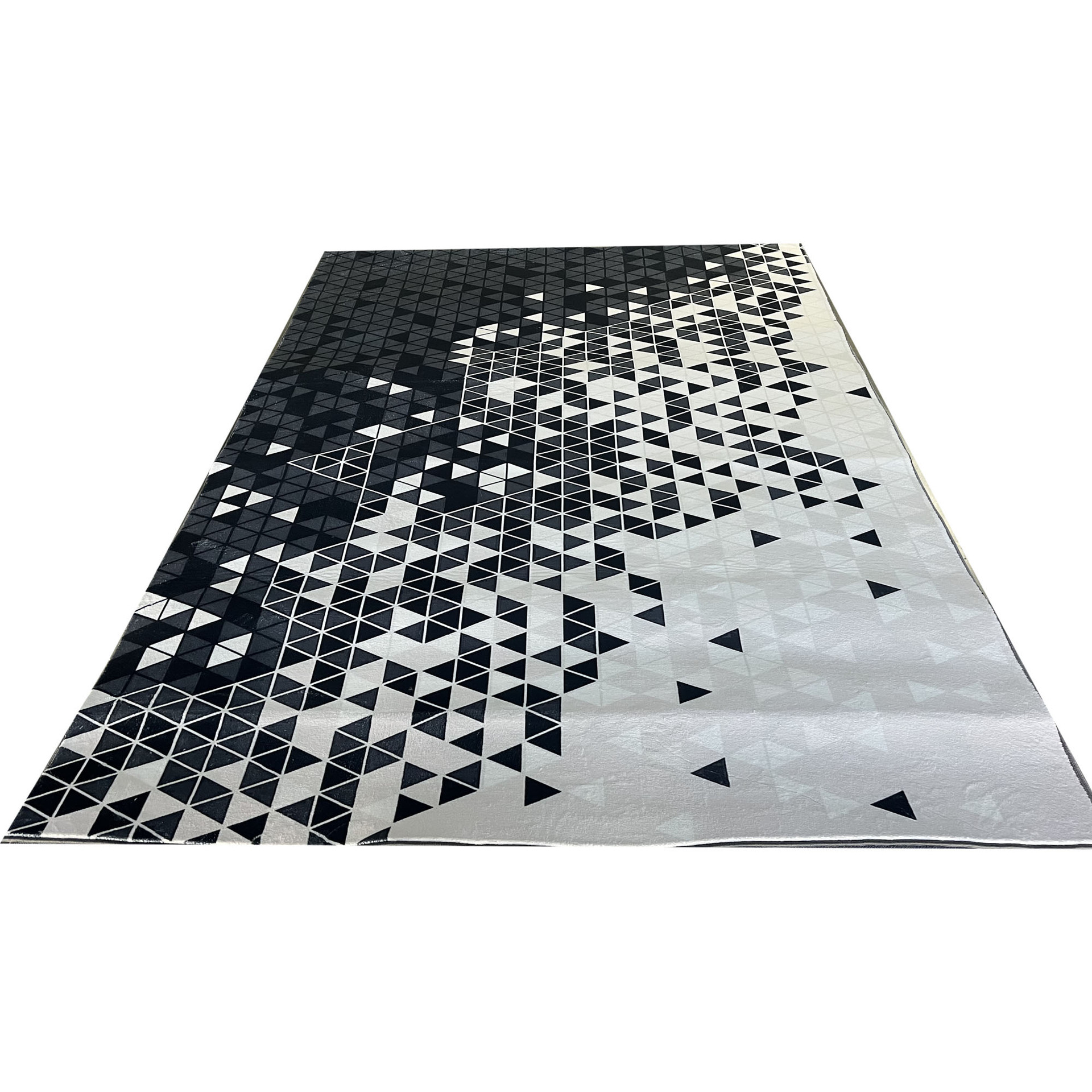 Alina Printed Rug L290 x W220cm Black White #BJSS-10