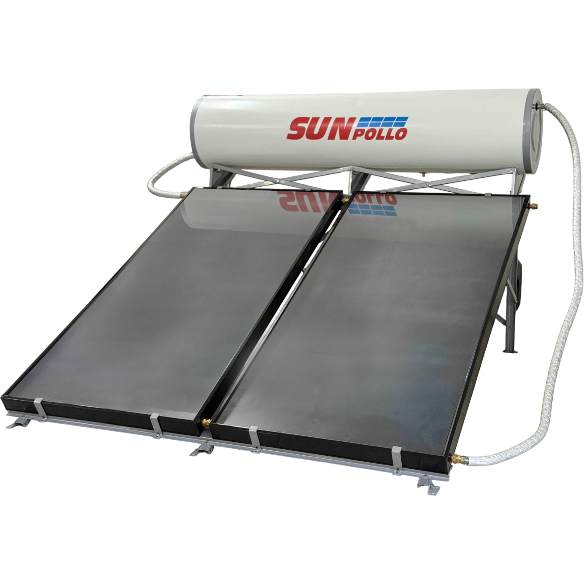 Sunpollo Pressure Flat Plate Solar Water Heater SUS316 Tank 250L