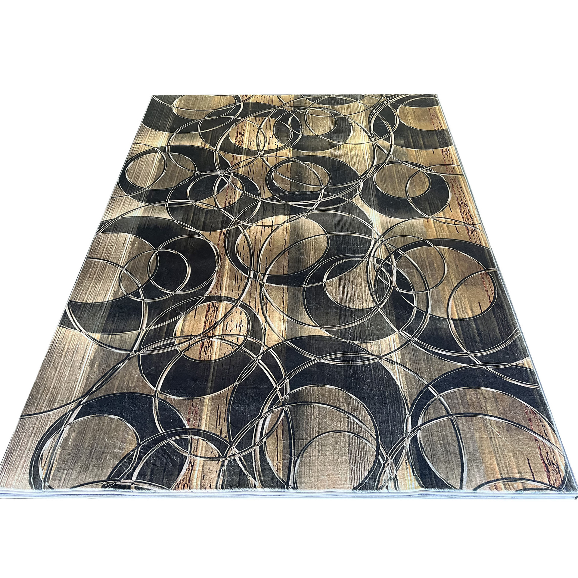 Alina Printed Rug L220 x W160cm Brown #BJSS-15