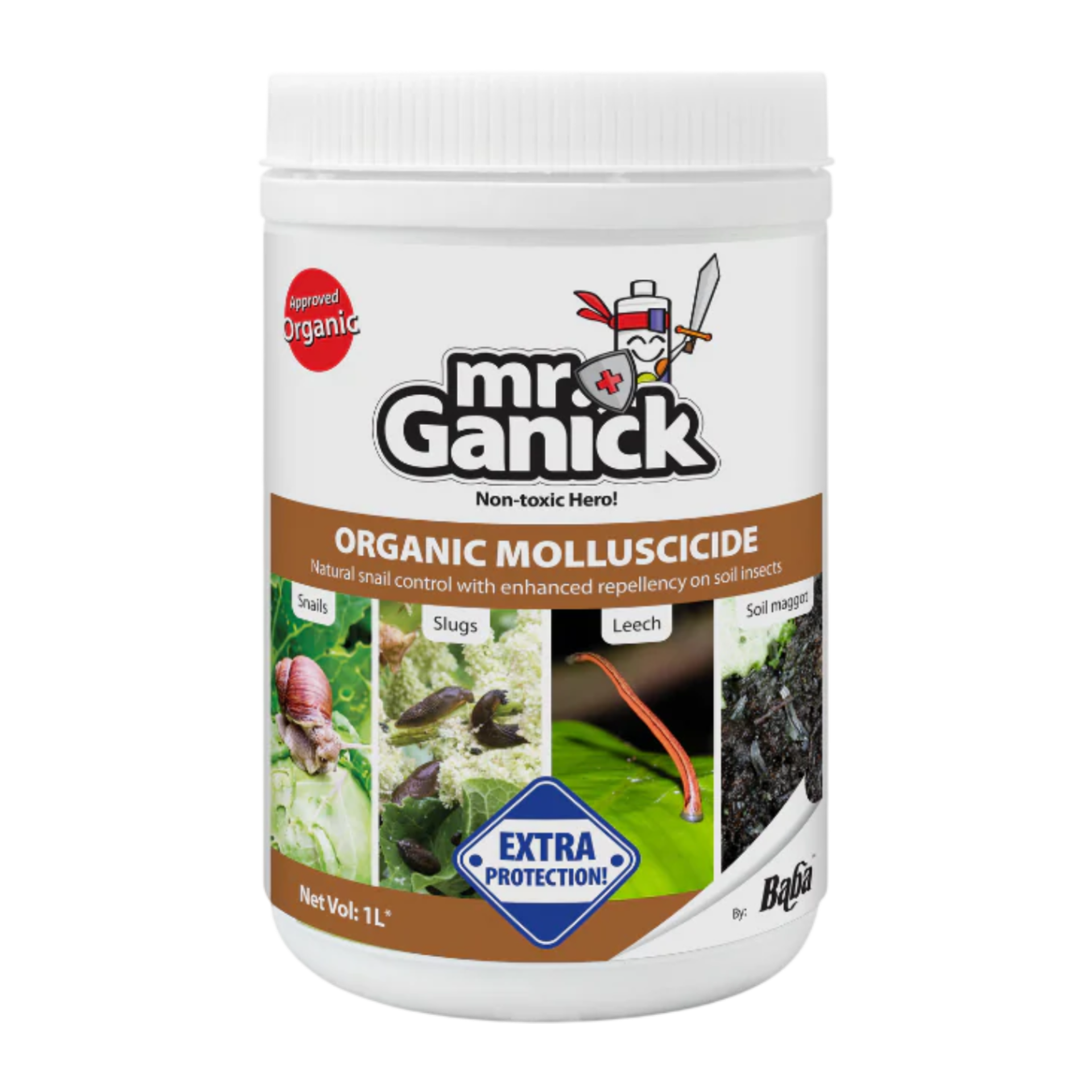 Baba Mr. Ganick Organic Molluscicide 1L