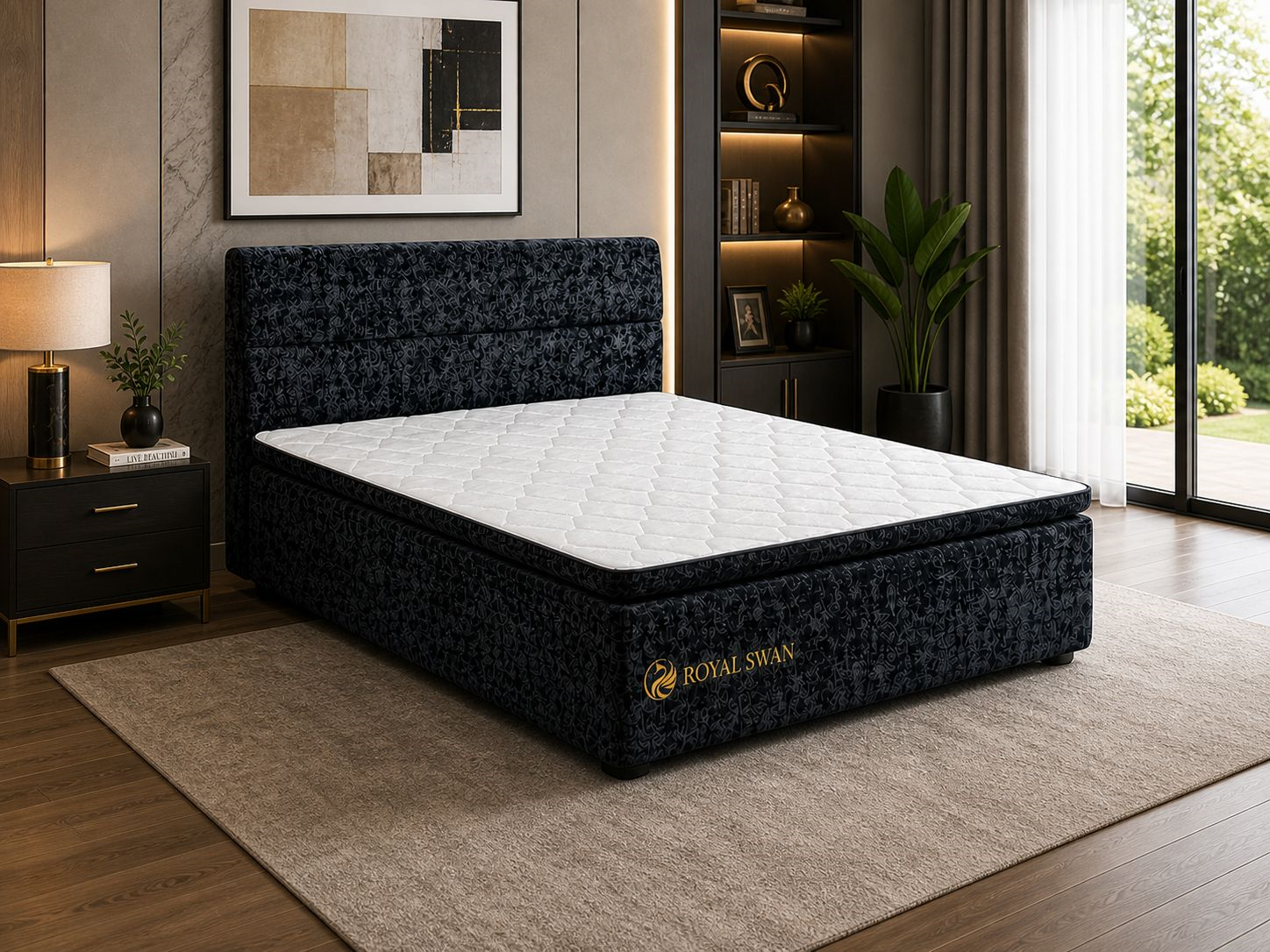 Royal Swan Compressed Bed Set Double L1880 x W1370 x H420mm #C8005