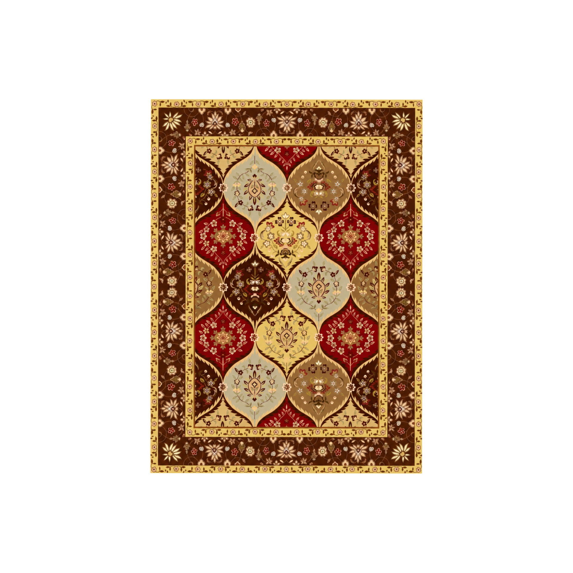 Alina Printed Rug L220 x W160cm Multi Color #AJ-11