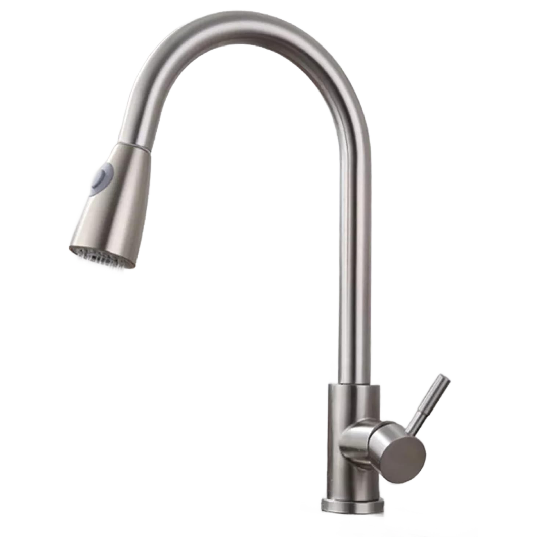 Fyeer Tap Faucet Pull Out Spray Satin 304 S/S