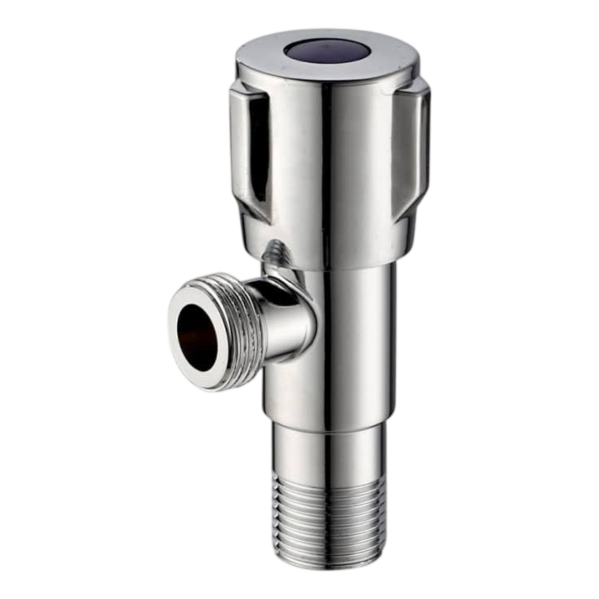 Fyeer Angle Valve Stainless Steel Chrome Plated 1/2 x 1/2"