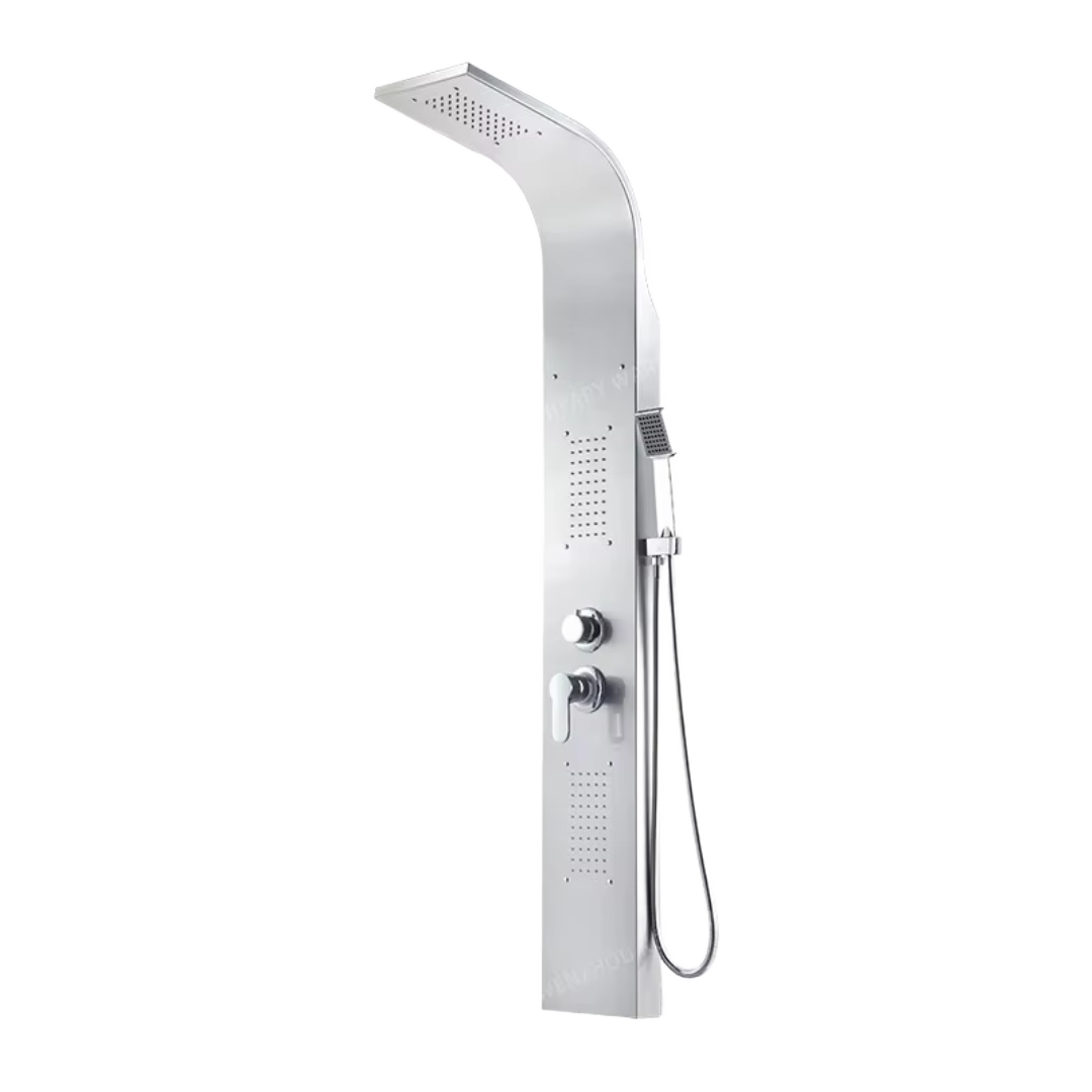 Fyeer Shower Panel Stainless Steel 304 3 Function Brush 150 x 22cm