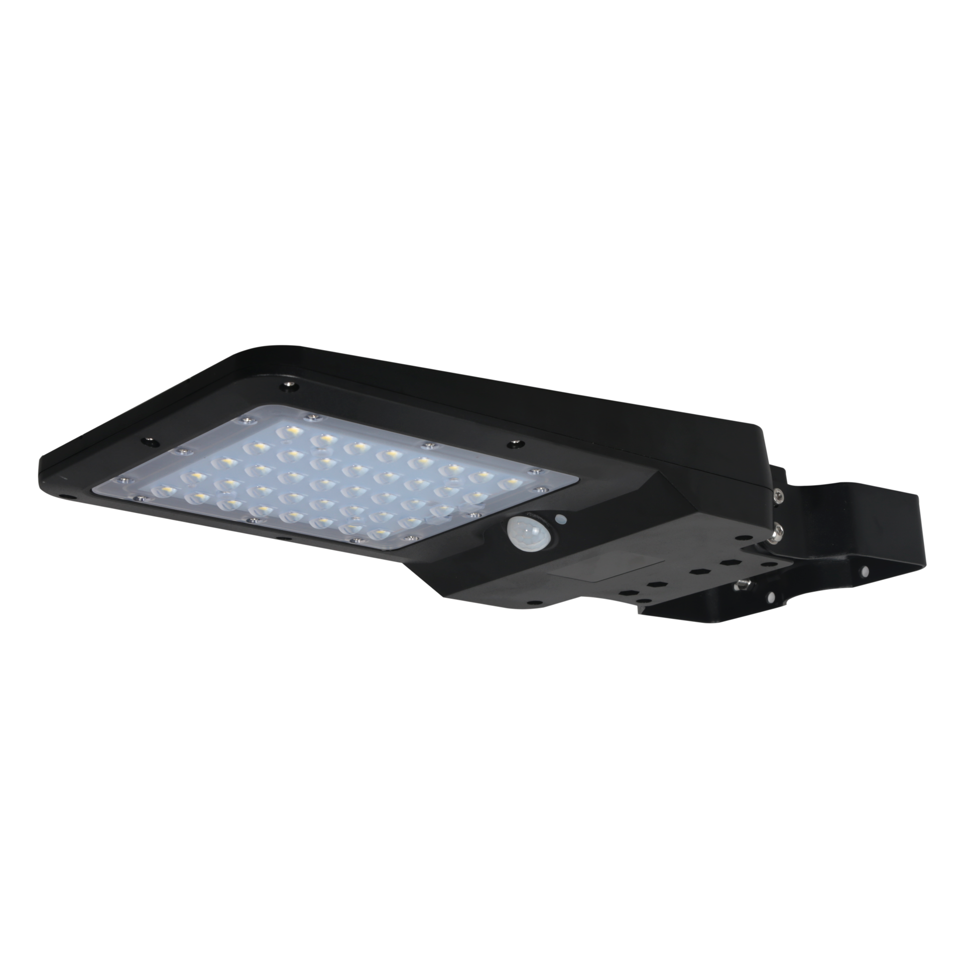 LED Focus Radar Solar Streetlight 1600 Lumens Integrated with Bracket