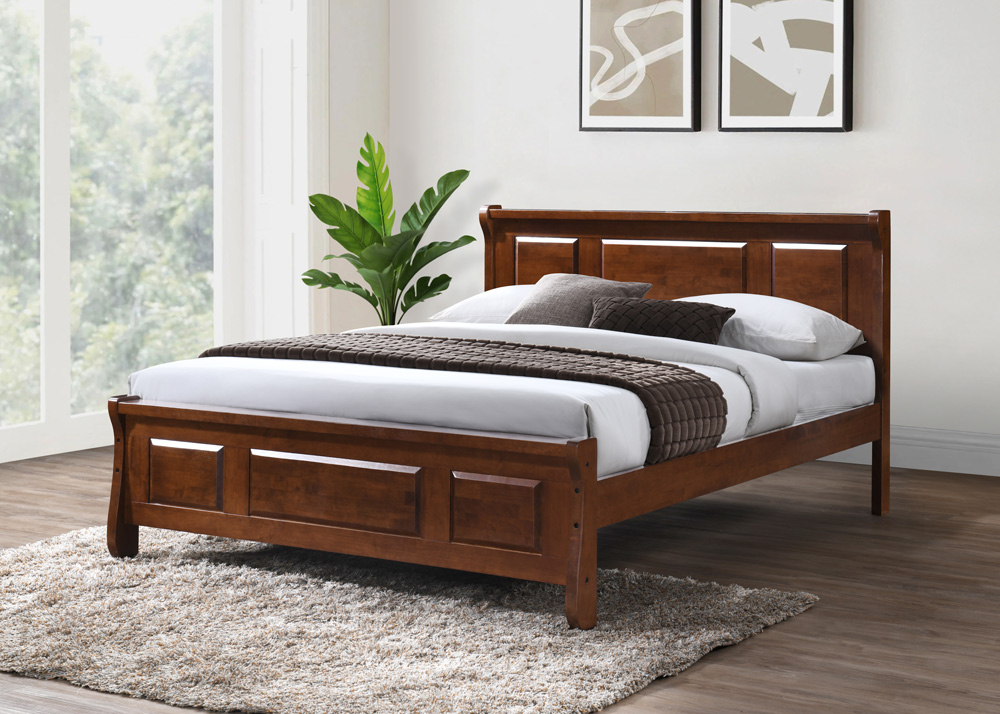 Art Jupiter Solid Wood Single Bed L1880 x W920mm Mas Dirty Oak