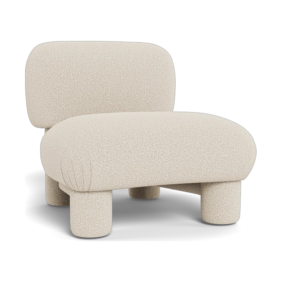 Bless Matcha Single Seater Fabric Sofa White