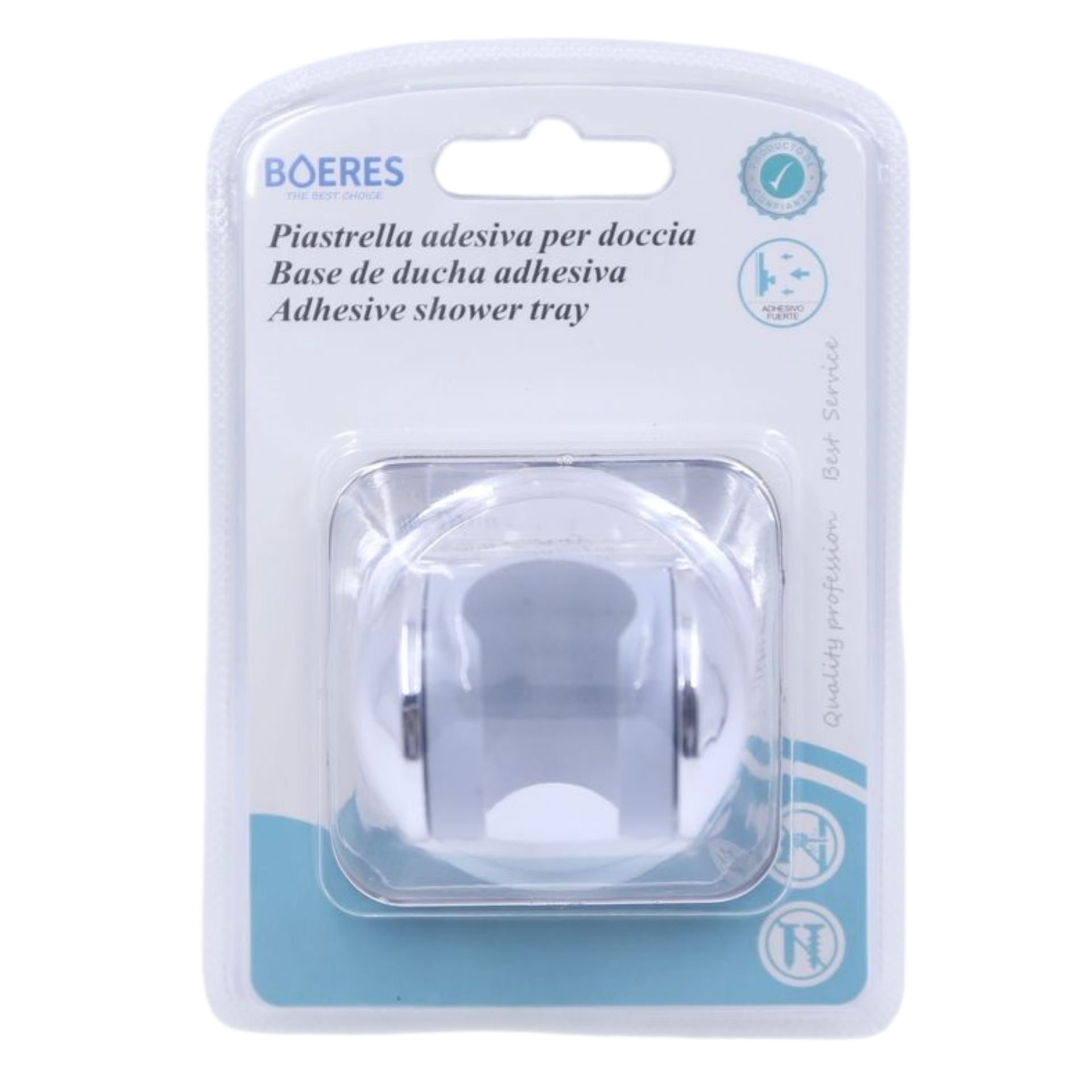 Boeres Adhesive Adjustable Shower Head Holder ABS