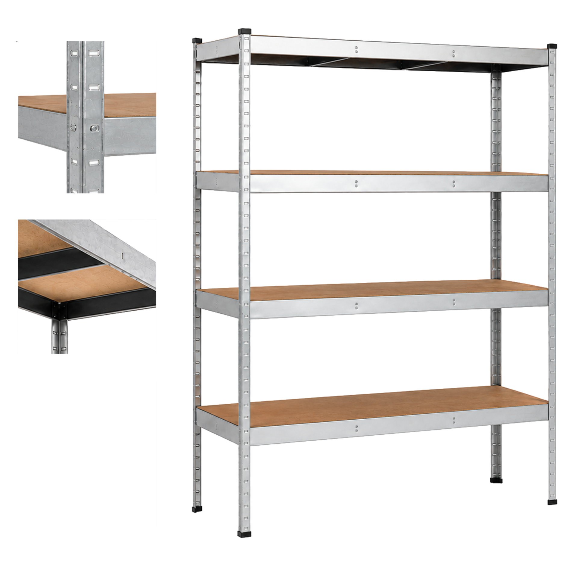 Anka Storage Shelf 4 Tier 500kg/Layer H/D Galv 1500 x 600 x 1800mm