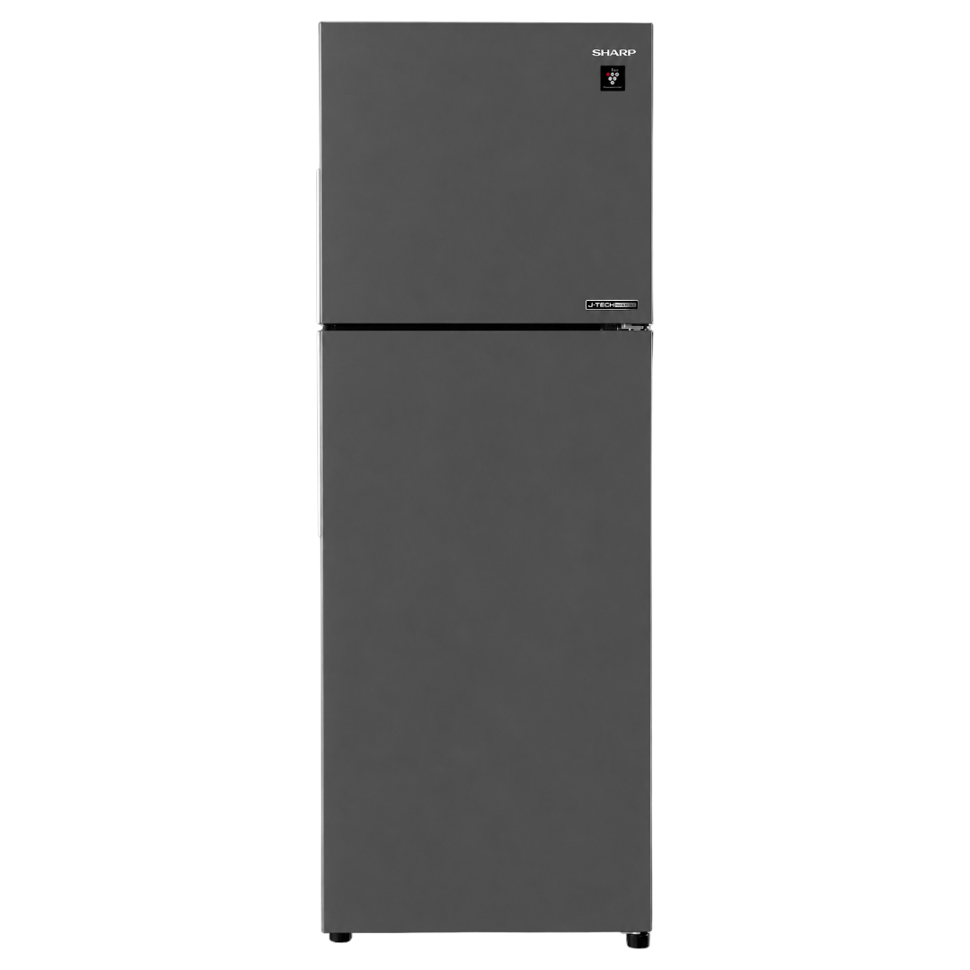 Sharp Top Mount Digital Inverter Fridge 2 Door 306L Dark Silver