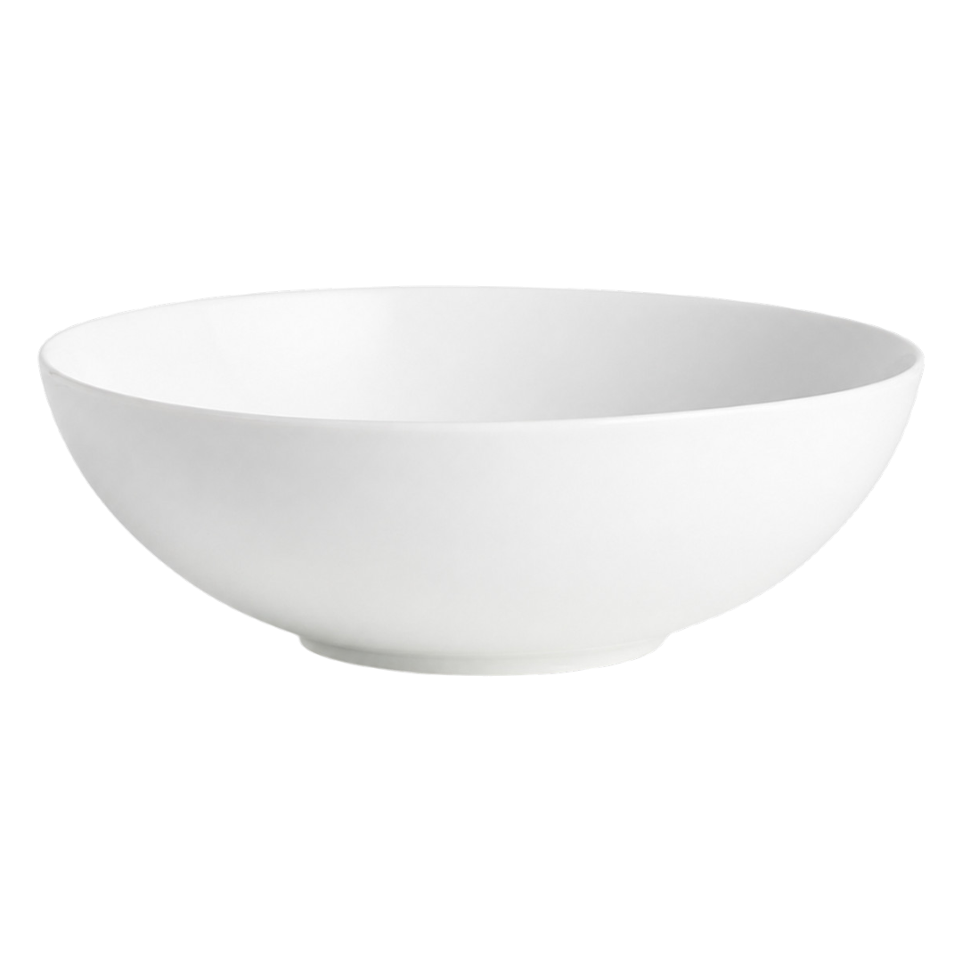 Ceramic Round Serving Dish White 7"