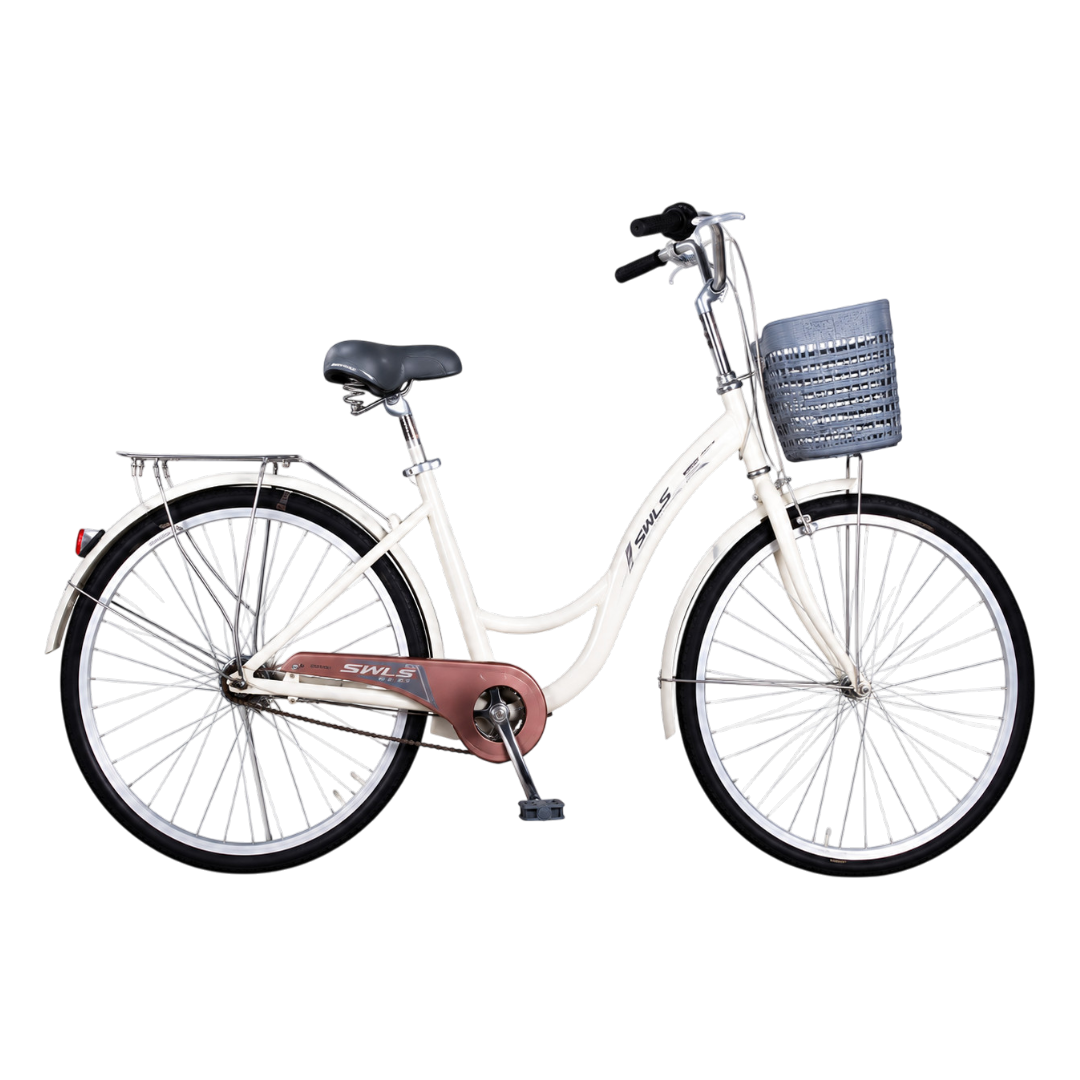 Swls Bicycle Carbon Steel Frame Shock Proof Fork 24"