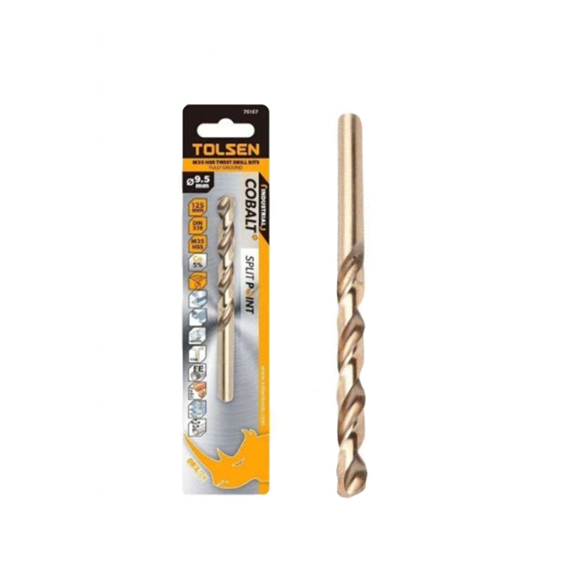 Tolsen Cobalt Twist Drill Bit 6.5 mm 1pc