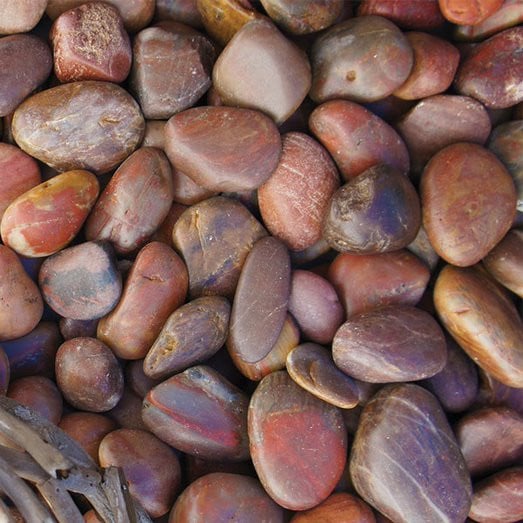Pebble Stone Polished Red 10kg